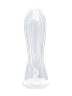 Vibrating Sextenders Contoured: Vibro-Penishülle, transparent