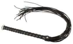Peitsche "Flogger Cord" aus Leder, 70 cm