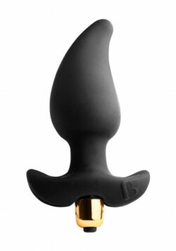 Anal-Vibrator in Butt-Plug Optik - schwarz