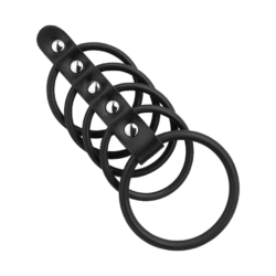 Penismanschette mit 5 Ringen, 4 - 5 cm