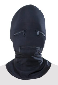 Kopfmaske "Zipper Face Hood", aus elastischem Stoff