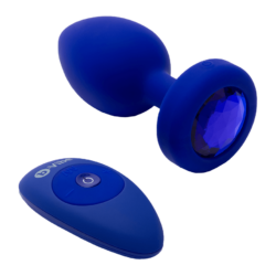 Vibrating Jewel Plug - L/XL, 11,5 cm