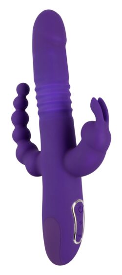 Stoßvibrator "Thrusting Pearl Triple Vibrator" mit Klitoris- und Analvibrator