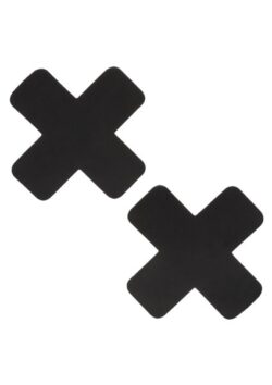2 cross-shaped nipple pasties