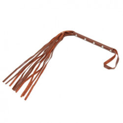 Brown leather flogger