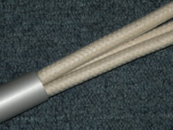 Cotton Flogger Whip Triple Braided Rubber Coated