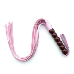 Faux leather flogger with ball handle