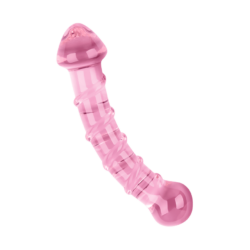 Gebogener Glasdildo, 16 cm