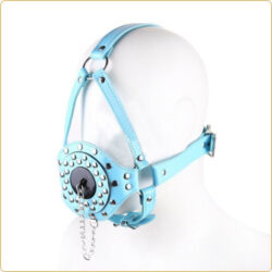 Kunstleder Kopfharness mit Mundknebel
