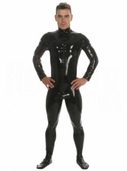 Latex Catsuit mit Füßen