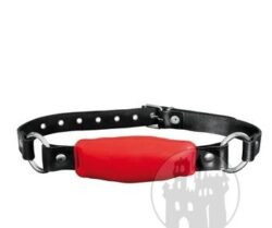 Leder Mundknebel Bananenform rot