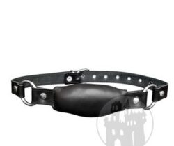 Leder Mundknebel Bananenform schwarz