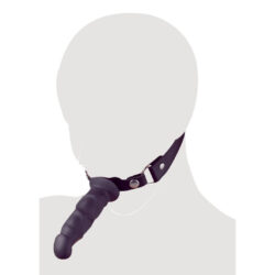 Mundknebel mit Dildo aus Silikon