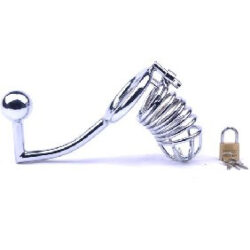 Penis cage with anal hook