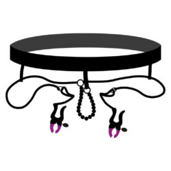 Perlen-String "Pearl String with Silicone Clamps"