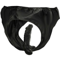 Slip mit Analplug und Dildo