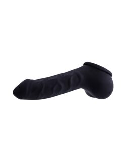 Toylie Carlos: Latex-Penis-Hodenhülle, schwarz