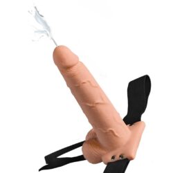 Umschnalldildo "7,6" Hollow Strap-on Squirting" mit Spritzfunktion