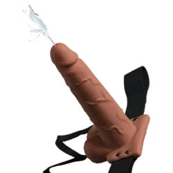 Umschnalldildo mit Spritzfunktion