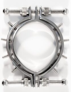 Vagina clamp with spikes made of stainless steel