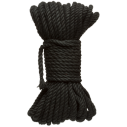 Binden und Fesseln - 6mm Hanf Bondage Seil - 50 ft - Schwarz