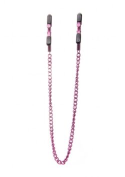 Einstellbare Nippelklemmen gummiert - pink