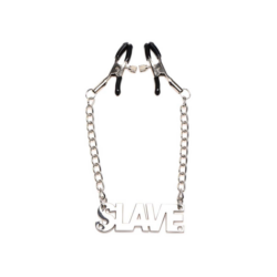 Enslaved - Sklavenkette mit Nippelklemmen