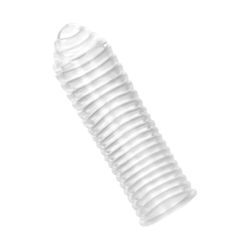 Gerippte Penishülle, 12,5 cm