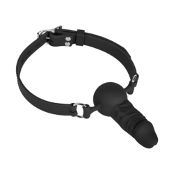 Mundknebel mit Dildo aus Silikon