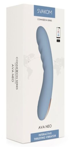 Stoßvibrator in hellem Kornblumenblau