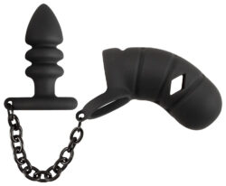 Analplug mit Peniskäfig 8 x 2,9 cm