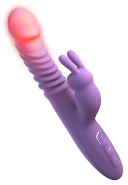 Stoßvibrator "her thrusting silicone rabbit", mit Heizfunktion