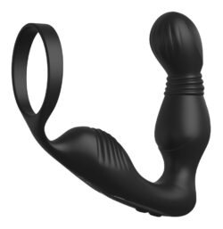 Analvibrator "Ass-Gasm Pro P-Spot Milker" mit Penisring und nickender P-Punkt-Spitze